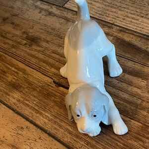 Ceramic Dog Figurine - White
